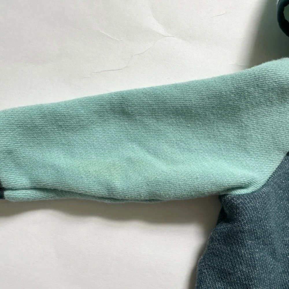 3 Piece Baby Boy Matching Set 3M Sweat Set & Onesie Blue Gray Fox
